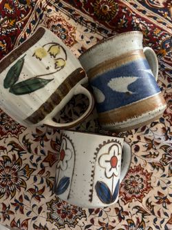 vintage antique coffee mugs cups boho