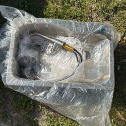 New Double Kitchen Sink 22w -33l