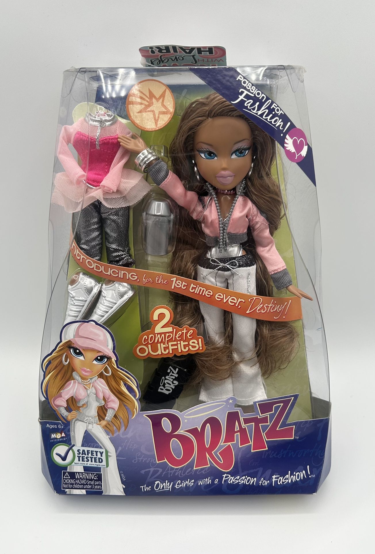 MGA BRATZ PASSION FOR FASHION INTRO DESTINY DOLL NEW NRFB SEALED PRE 2008