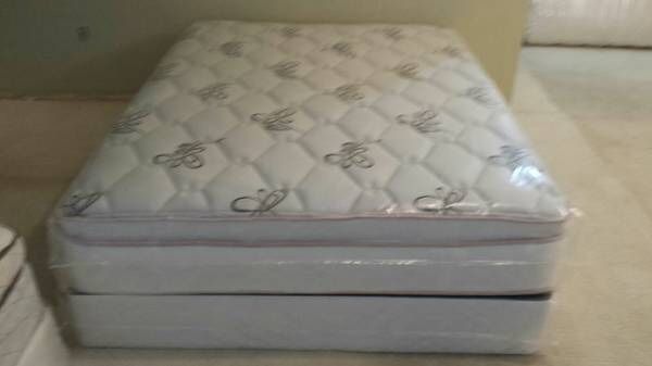 New full size pillow top mattress and box spring available. Delivery is available