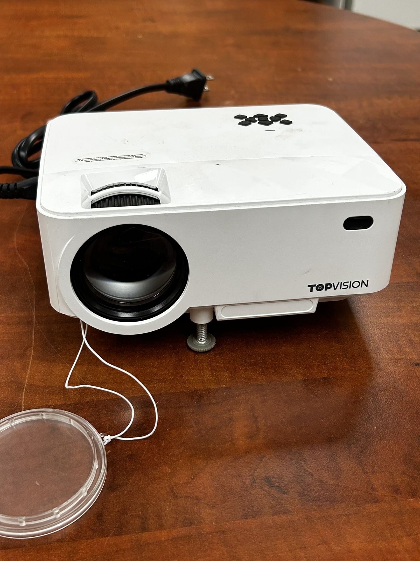 TOPVISION Mini Projector T21 With Power Cord Tested 