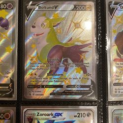 Pokemon Boltund V Shining Fates Full Art Lighting Type
