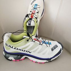 Salomon Green And White XT-4OG Sneakers, Like New In Good Condition 