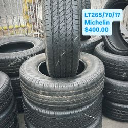 Used Set Of Michelín LT265/70/17 Tires