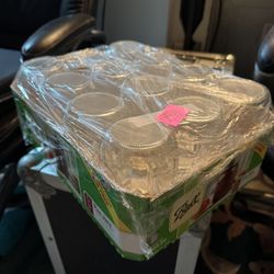 Mason Jars W/ Lids 40 + Boxes Some Larger Sized 
