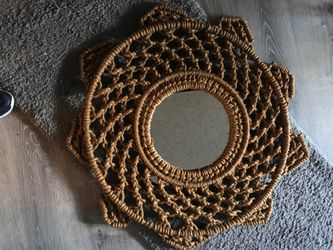 Macrame mirror.. wall hanging