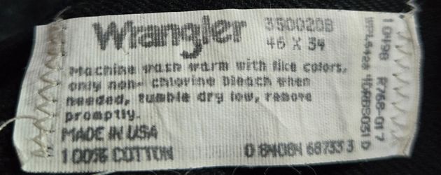 Mens Wrangler jeans-Black-Vtg
