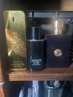 Paco Rabanne 1 Million, Versace Dylan Blue, Armani code