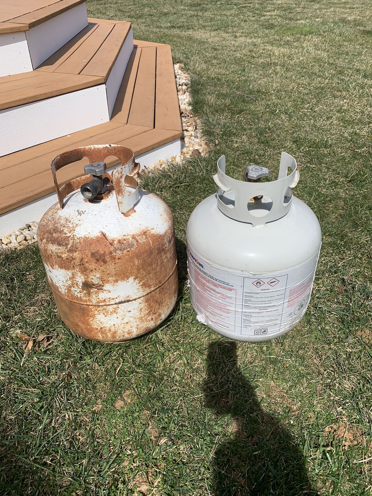 2 Empty Propane tanks