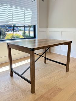 Brown dining room table