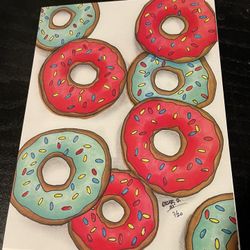 Original Artwork.. Dilla Donuts! 9x12” Prints