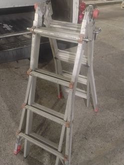 24ft aluminum convertible extended ladder