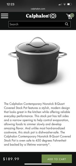 Calphalon 8 qt non stick pot