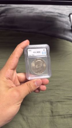 1972 Eisenhower Dollar ICG MS66 Type 1 Rev