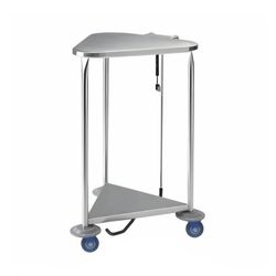 Pedigo Stainless Steel Triangular Linen Hamper with Lid