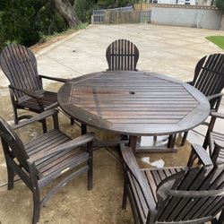 Kingsley Bate - 60” Teak Table And 6 Chairs 