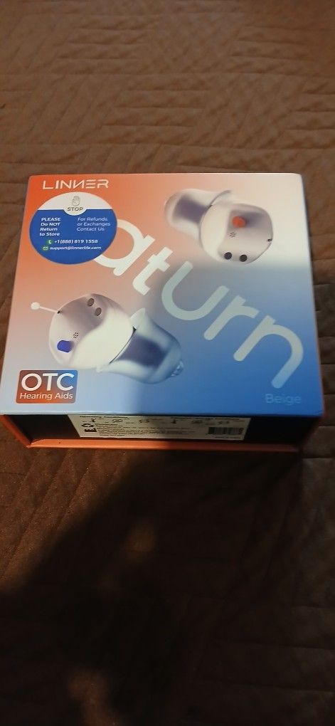 LINNER SATURN CIC RECHARGEABLE OTC HEARING AID, NOISE, F703A - BEIGE