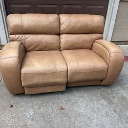 Genuine Leather Sofa Loveseat