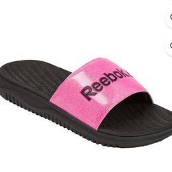 Reebok Dual Density  Slides Girl Pink,/Black Sizes 1,  3,  4,   13  