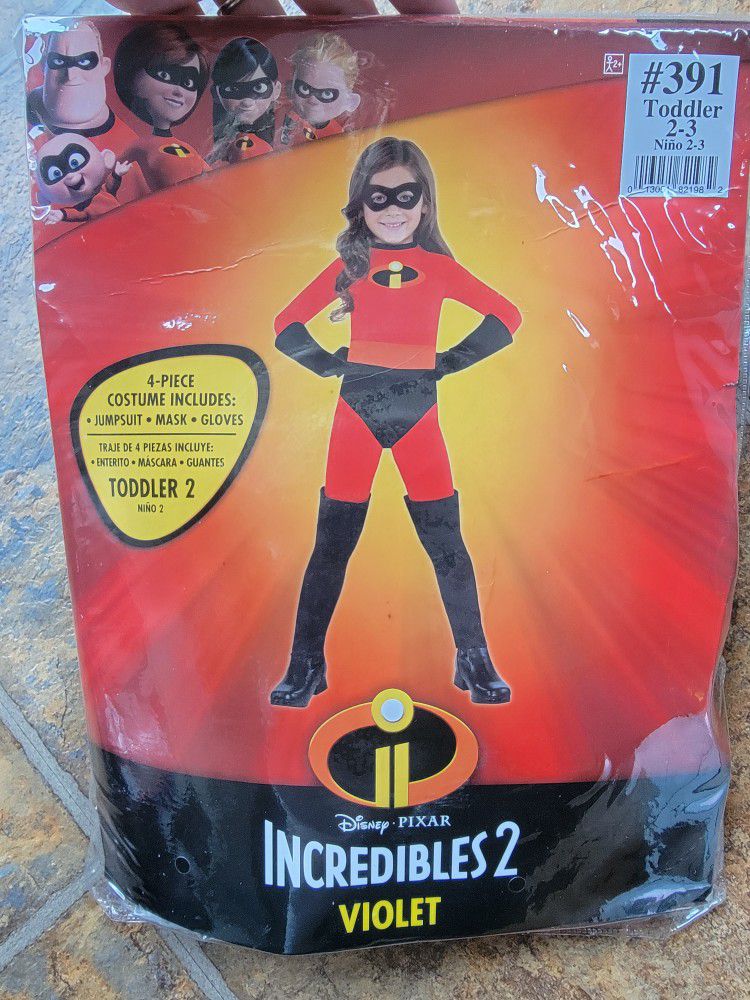 Toddler Incredibles Costume Size 2-3