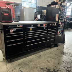Snap-on 72 Inch Toolbox With Mac Side Cabinet 