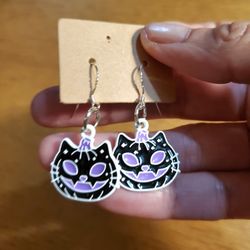 CAT PUMPKIN earrings 