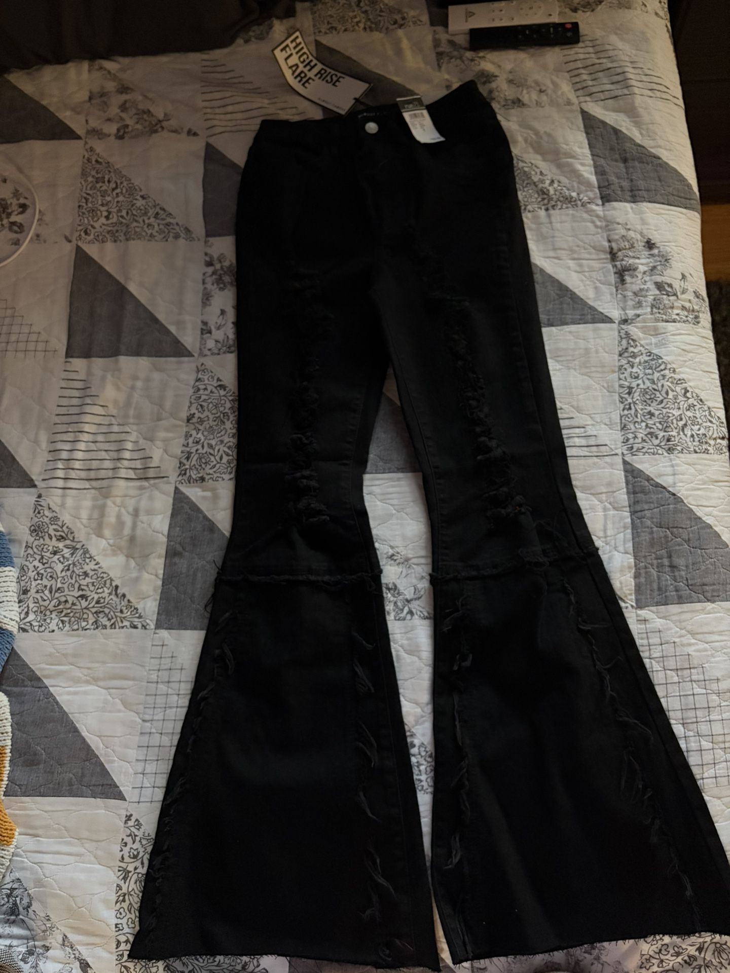 Flare jeans (Black And Regular Pair)