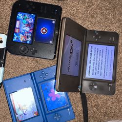 Game Lot…1 Nintendo DS i-1 Nintendo 2DS- 1 Nintendo DSi XL-1 Mario Nintendo 2DS Parts Or Repair Only This 1 