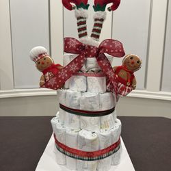 Xmas Diaper Cake