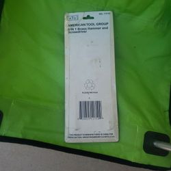 6 In 1 Brass Hammer & Screw Driver Set. Easy To Carry.. New.