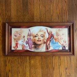 Limited 2005 Bradford exchange Marilyn Monroe stained glass framed