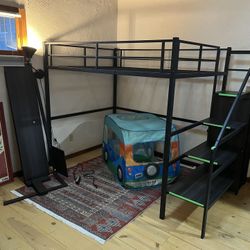 Full Loft Bed With Desk