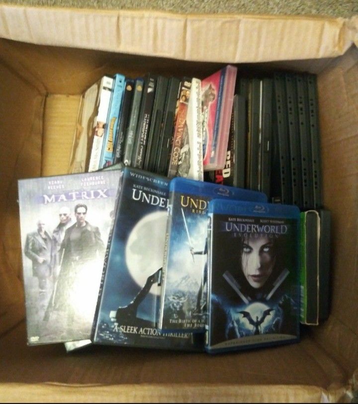 Box of DVDs