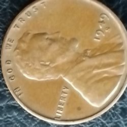 1949 Wheat Penny With Mint Defect