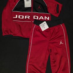 Jordan Boys 2-Piece Set – Size 2T | Gym Red/Black