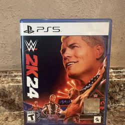 W 2 K 24  WWE WRESTLING GAME FOR PLAYSTATION 5 LIKE NEW CONDITION 