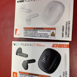 Two Pair JBL! Vibe Flex 2 Perfect Fit Earbuds