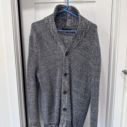 Banana Republic Shawl Neck Cardigan Sweater Medium Men's Blue Cotton  M