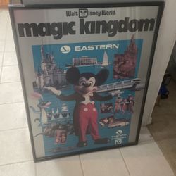 Vintage Disney Magic Kingdom Framed poster 