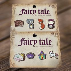 Fairy Tale Enamel Pins By Bead Treasures 2 Sets