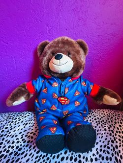 Superman Pajamas & Bear Plush