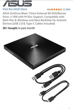 ASUS ZenDrive External DVD Burner Drive