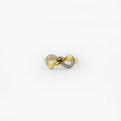 New 14K Gold 2 Tone Cz Ring Size 7 Only $170! Visit us 820 San Fernando Rd. Ste. C San Fernando CA