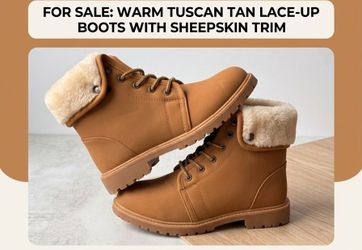 Tuscan Tan Lace-Up Boots