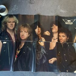 Vintage Aerosmith Poster Rock History Steven Tyler 