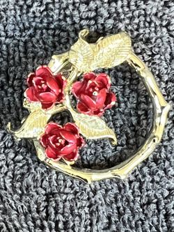 Gerry’s Vtg Rose Stem Brooch
