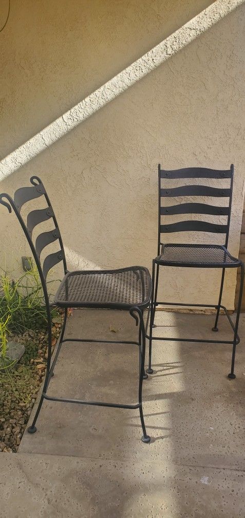 Metal Outdoor Bar Height Chairs , High Quality- Palm Springs 