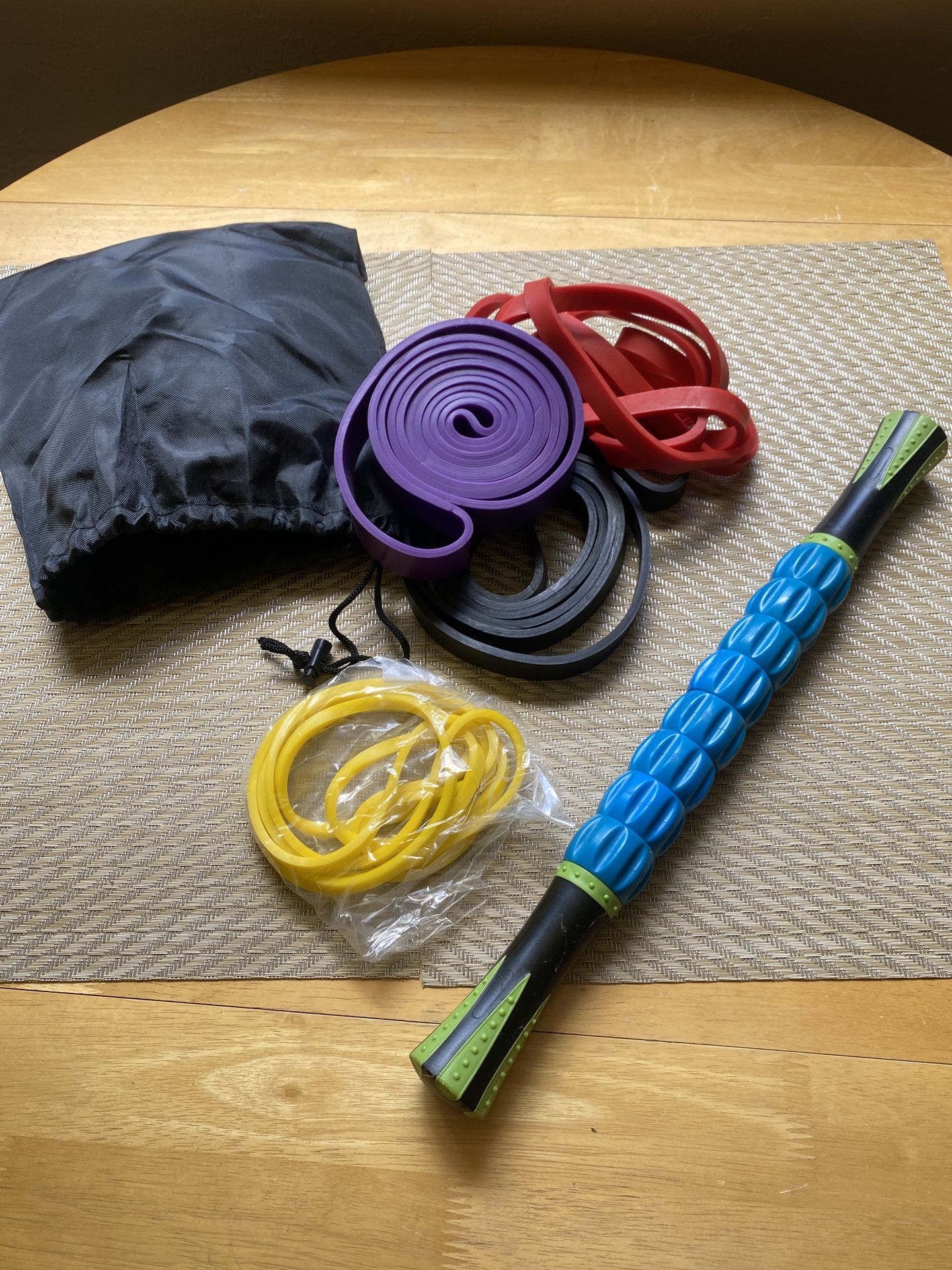 Resistance Bands And Muscle Roller