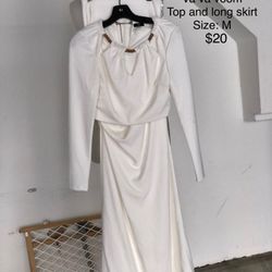 White Two Piece Set