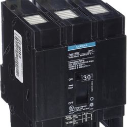 Siemens BQD330 30-Amp Three Pole 480Y/277V AC 14KAIC Bolt in Breaker